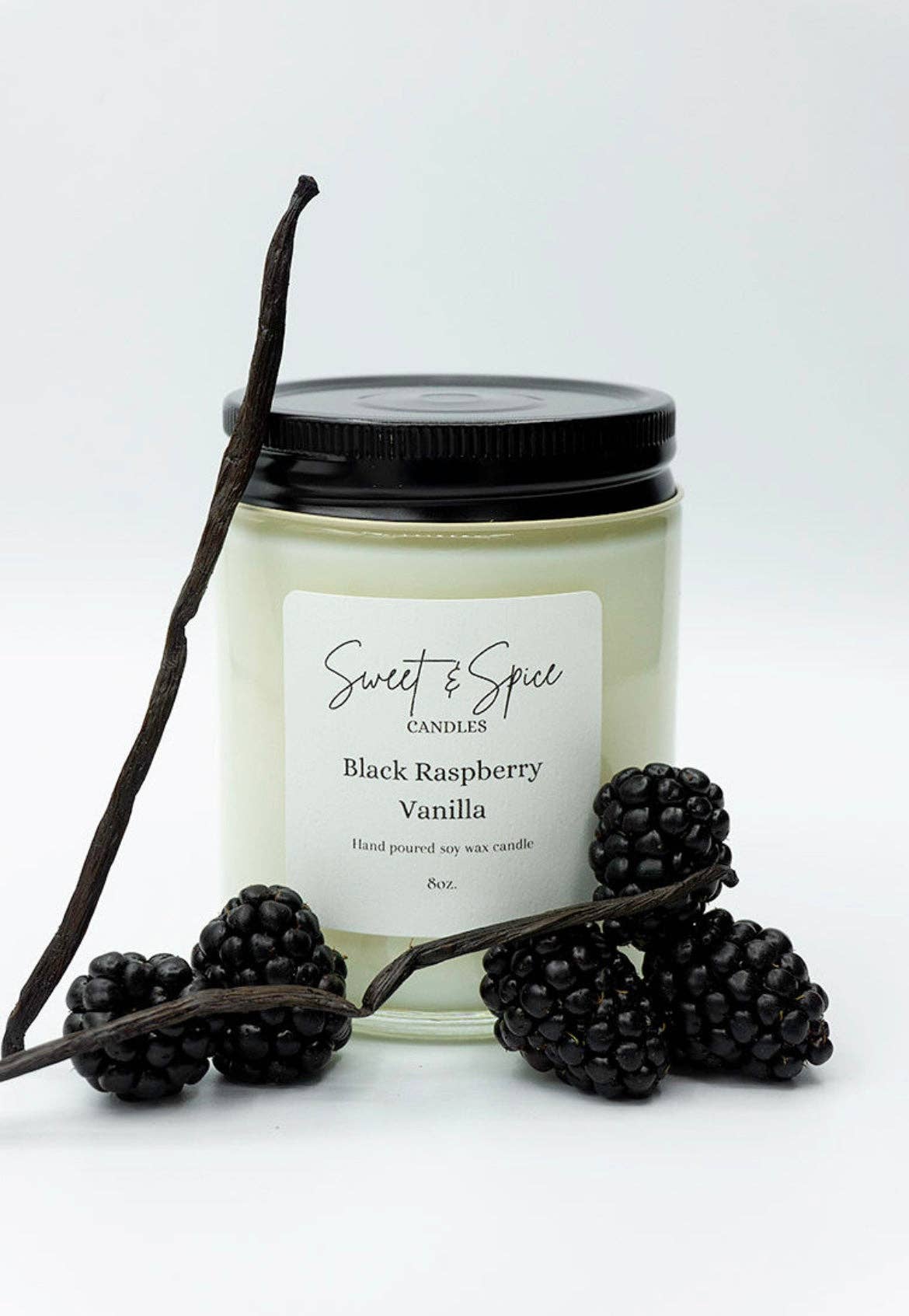 Black Raspberry Vanilla Soy Wax Candle