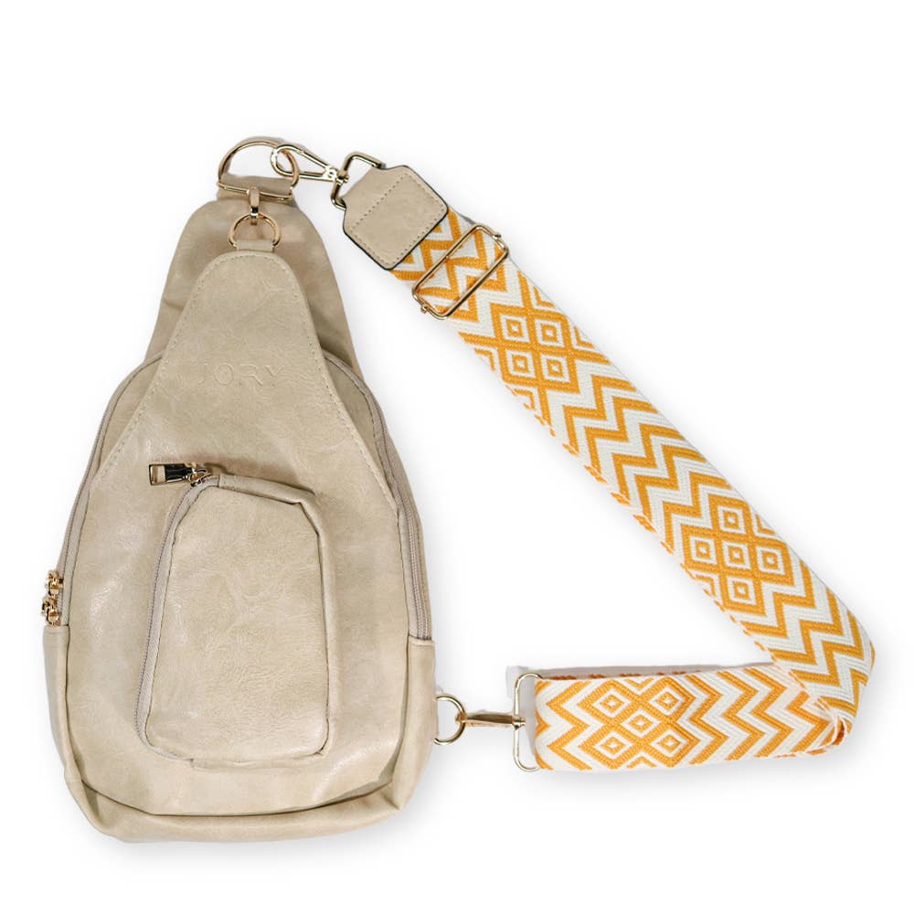 Hailey Crossbody Sling Bag - Ivory