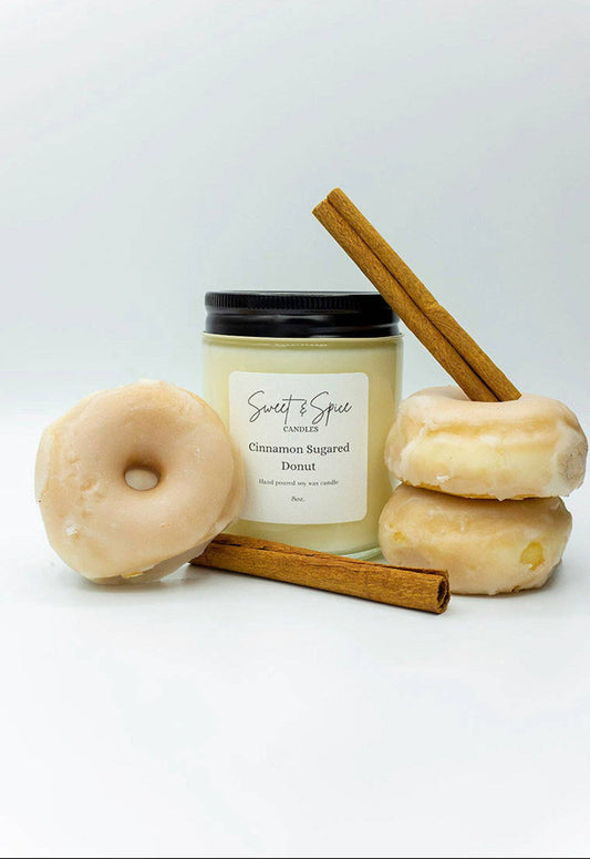 Cinnamon Sugared Donut Soy Wax Candle