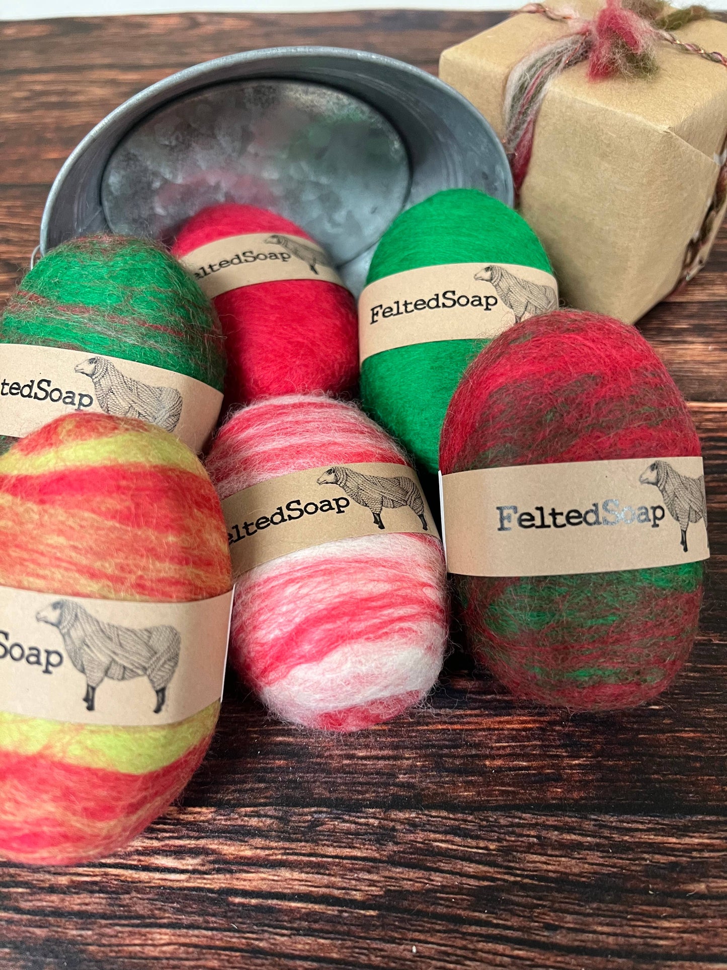 Felted Soap Christmas