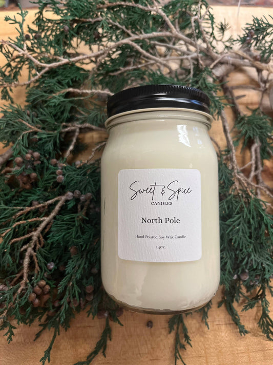 North Pole Soy Wax Candle