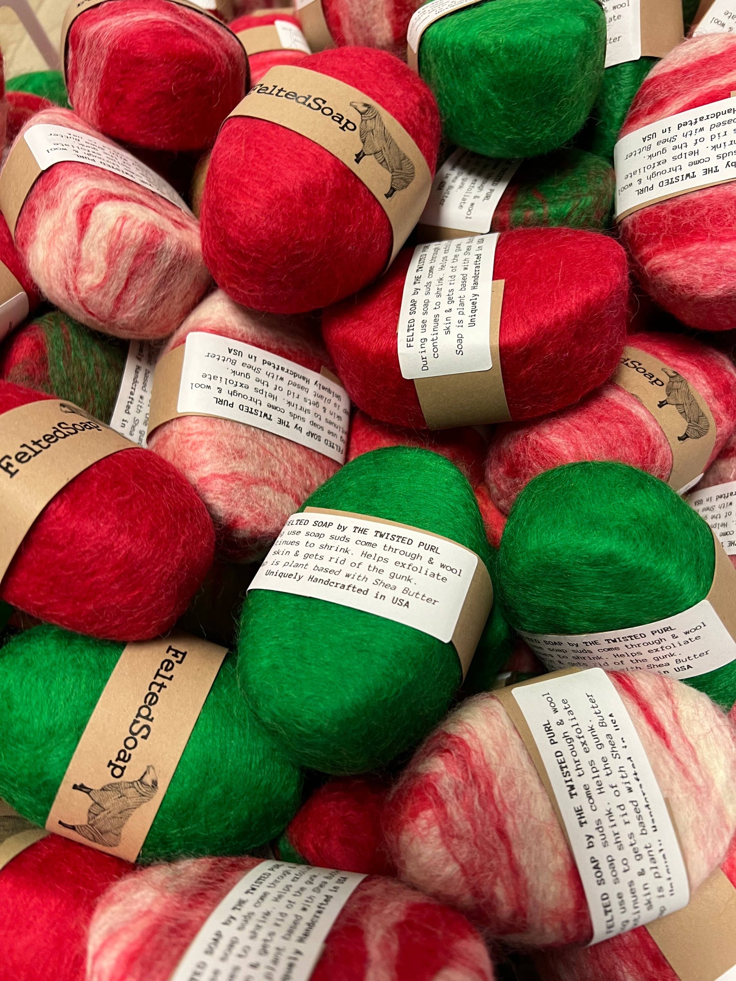 Felted Soap Christmas