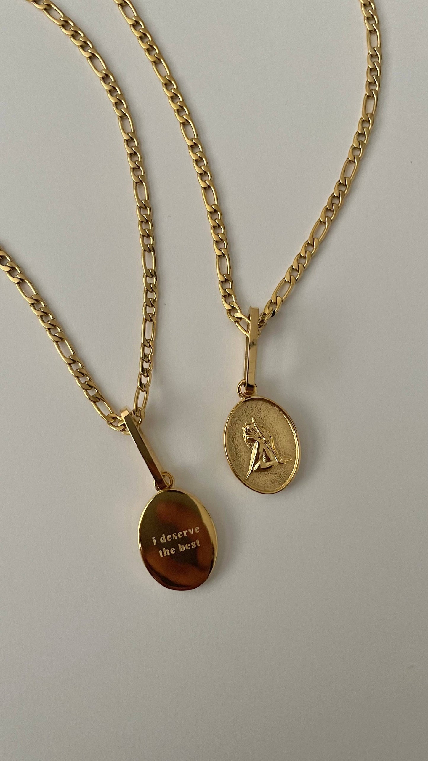 I deserve the best affirmation necklace- Gold