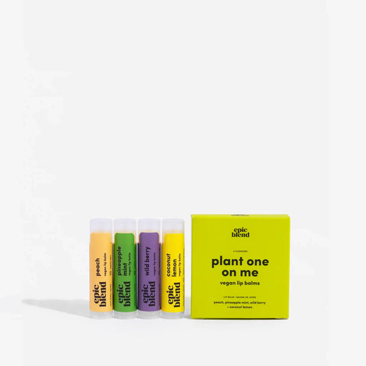 Plant One On Me - Vegan Lip Balm 4-Pack Kit/Bundle