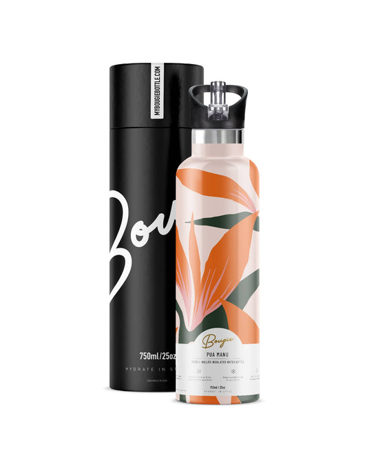 BIRD OF PARADISE | 25 oz Insulated Water Bottle Flip 'n Sip Lid