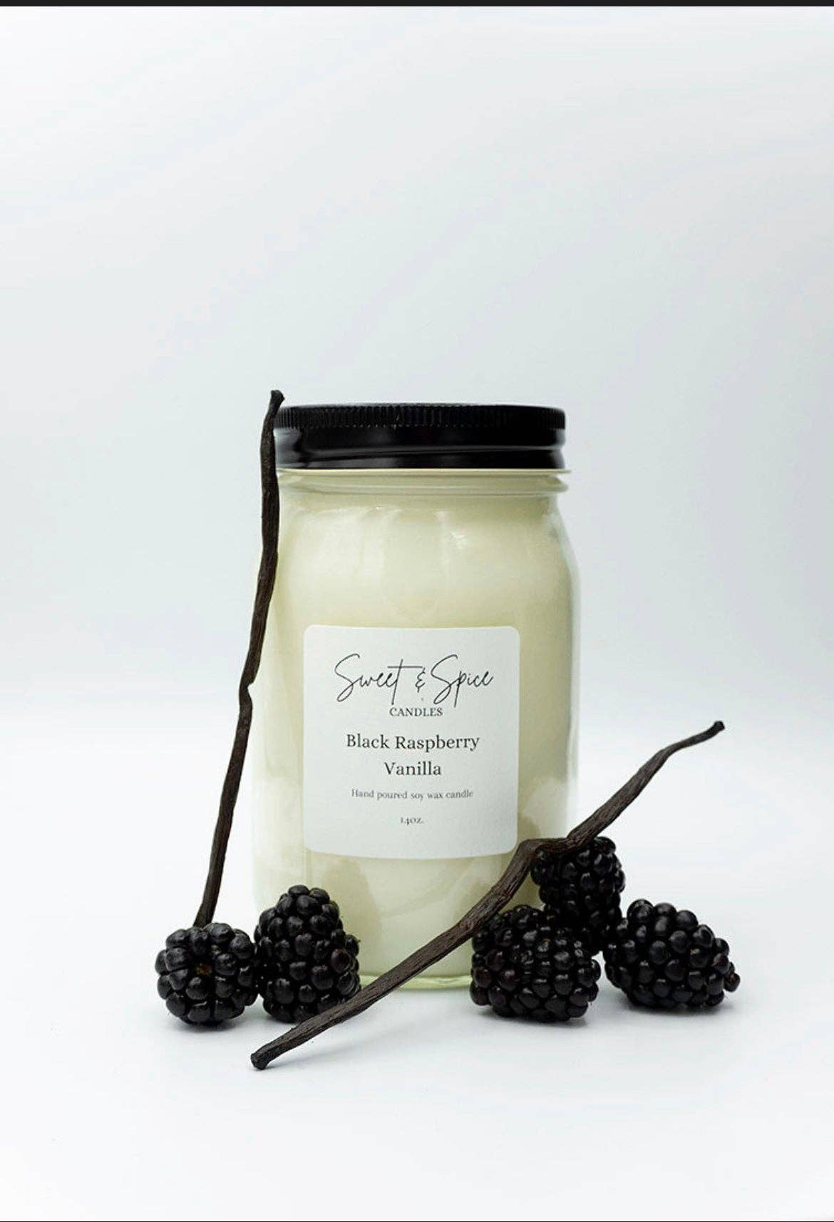 Black Raspberry Vanilla Soy Wax Candle