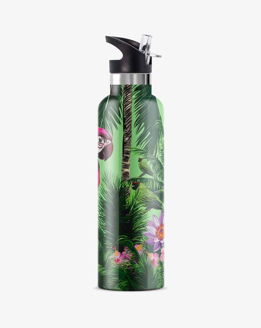 MACAW | 25 oz Insulated Water Bottle Flip'n' Sip Lid