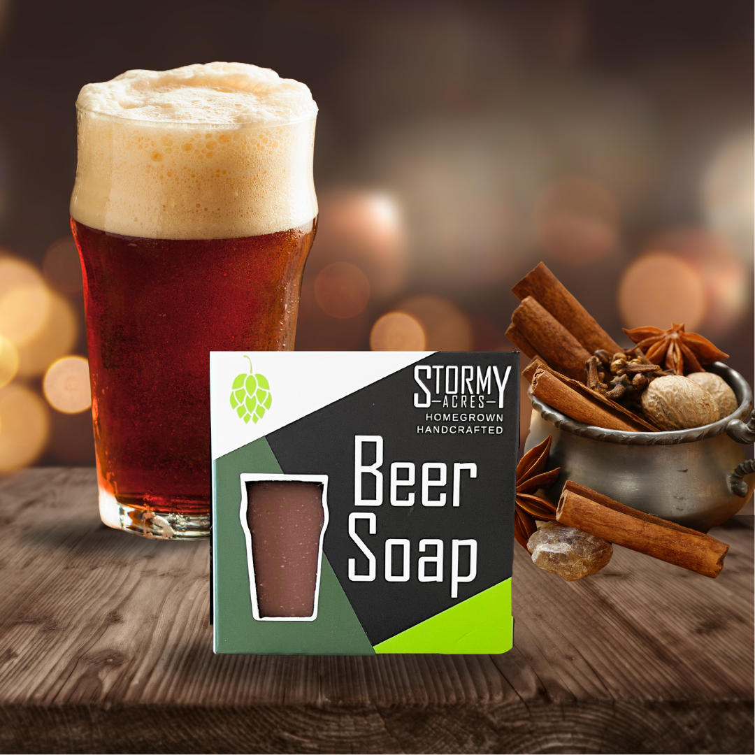 Beer Soap - Winter Spice Ale- Men's Natural Bar