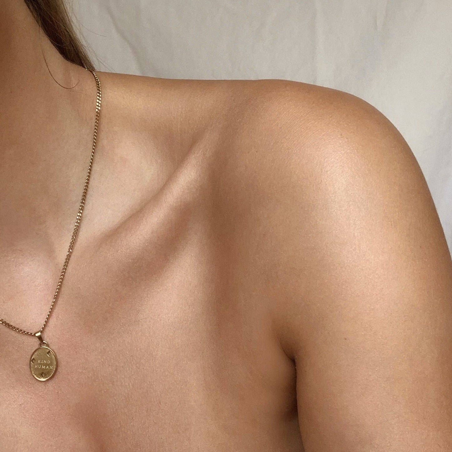 Kind Human Necklace: Gold