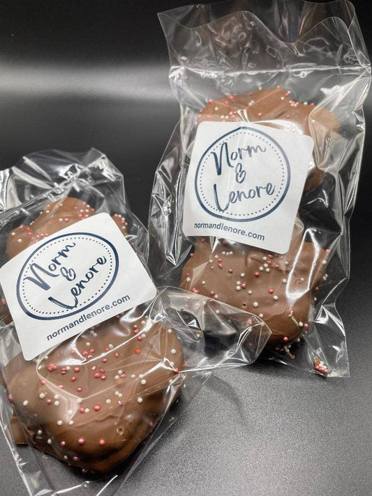 Milk Chocolate Dipped Maple Cookies