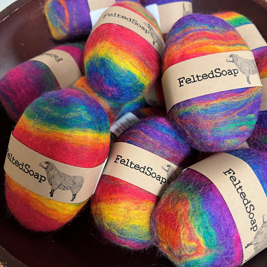 Felted Soap Multi Colour