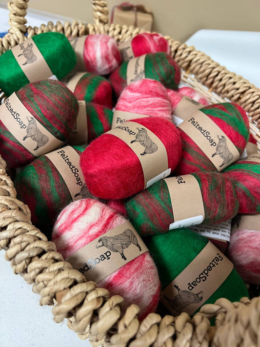 Felted Soap Christmas