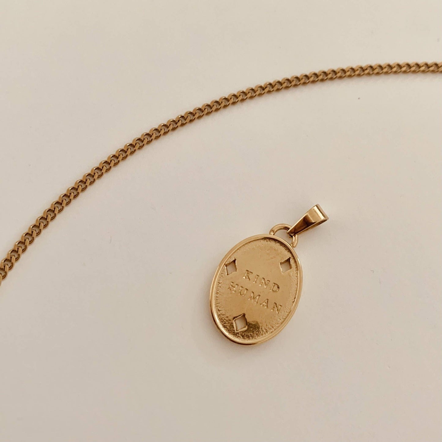 Kind Human Necklace: Gold